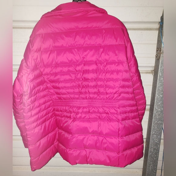 3X Plus Size Talbots Bright Pink Women's Puffer Jacket Coat winter - Picture 5 of 6